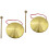 2Sets Copper Chinese Gong with Mallet Loud Resounding Percussion 4