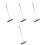 4Pcs Telescoping Soft Broom for Floor Cleaning Home Office Silver 5