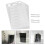 3 Sets Transparent 3.5-Inch Multi-Layer Hard Disk Rack (8 Layer) 8