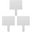 3Pcs Interactive Answer Boards White Handheld Teaching Prop for Kids 2
