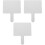 3Pcs Interactive Answer Boards White Handheld Teaching Prop for Kids 3