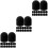 90Pcs Black Stylus Pen Tips Replacement for Touchscreens 7