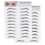 6Pcs Black Eyebrow Stencils Imitation Eyebrow Temporary Makeup Tool 9