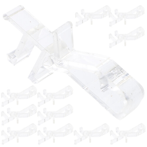 48Pcs Clear Window Blind Replacement Clips for Valance Secure Grip