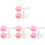 4Sets Invisible Eyelid Tape Pink Double Eyelid Strips Makeup Tool 2