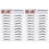 6Pcs Black Eyebrow Stencils Imitation Eyebrow Temporary Makeup Tool 10