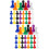 64Pcs Colorful Plastic Pawn Chess Pieces for Educational Board Games 7