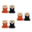 6Pcs Compact Eyeglasses Storage Stand with Plush Interior for Desk Use 5