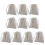 10pcs Silicone Cable Ties Heavy Duty Reusable Zip Ties Fixing Ring Cable Loop Self-Locking 7