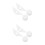 2Sets Reusable White Silicone Spill Stopper Caps for Cups and Bottles 9