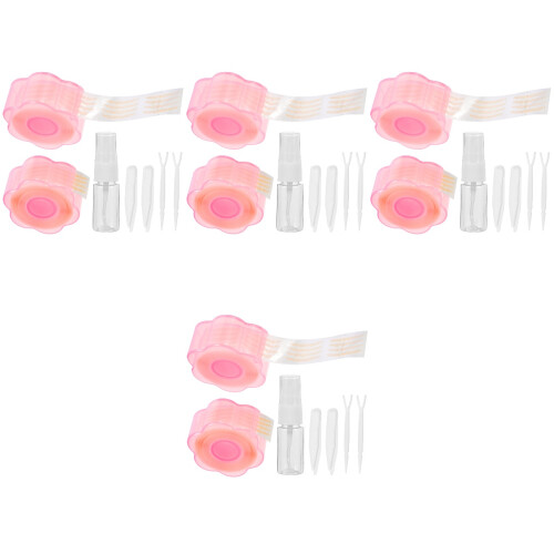 4Sets Invisible Eyelid Tape Pink Double Eyelid Strips Makeup Tool 2