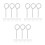 180 Pcs Stainless Steel Fire Extinguisher Safety Pull Pins 5