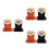 6Pcs Compact Eyeglasses Storage Stand with Plush Interior for Desk Use 7