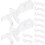 48Pcs Clear Window Blind Replacement Clips for Valance Secure Grip 2