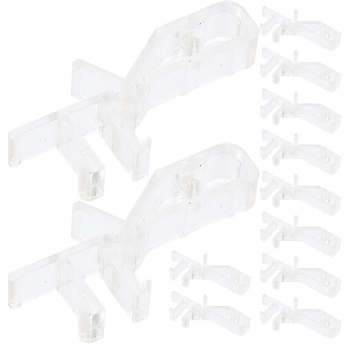 48Pcs Clear Window Blind Replacement Clips for Valance Secure Grip 1