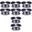 8Pcs Silver Water Container Lid for Pitcher with Sealing Ring Filter 9