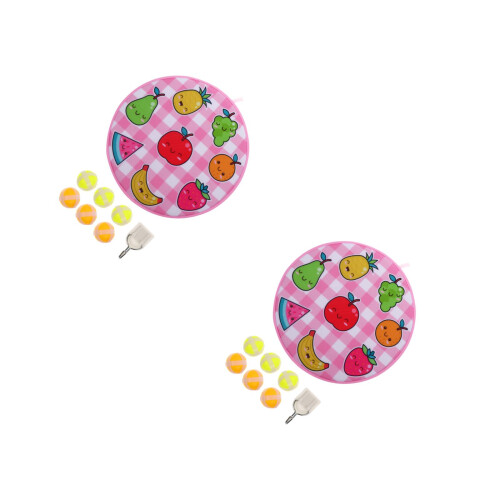 2Ensembles Board De Lance Multifonction Rose Avec Balles Collantes 1