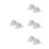 8Pièces Base De Clôture Support Stable Jardin Maison 8