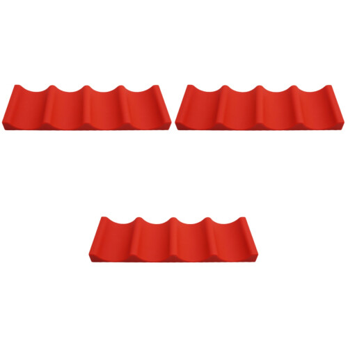 3Pcs Red Beverage Storage Organizer for Kitchen Fridge and Pantry 2
