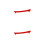 2Pcs Rubber Chain Protector For Rear Fork With Red Stickers 6