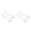 2Sets Reusable White Silicone Spill Stopper Caps for Cups and Bottles 10