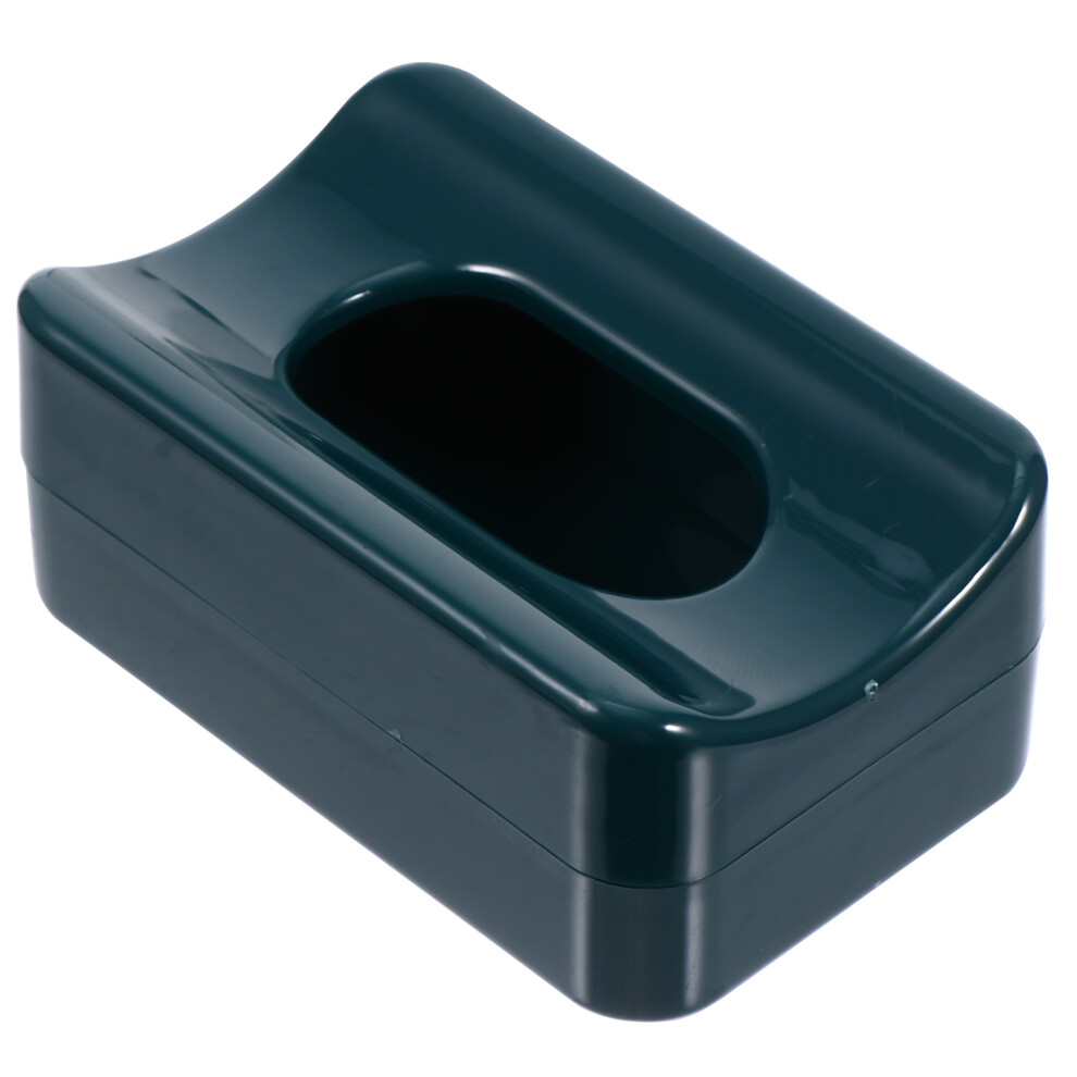Happyyami 2Pcs Nail Salon Storage Box Green Plastic For Glitter And Powder