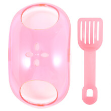 2Pcs Sand Bathroom Set with Scoop Pink for Hamster Chinchilla