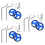 3 Sets Balance Child Secondary Wheel 7