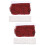 2Pcs Compact Dark Red Badminton Net with Durable Mesh for Outdoor Use 6