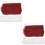 2Pcs Compact Dark Red Badminton Net with Durable Mesh for Outdoor Use 5