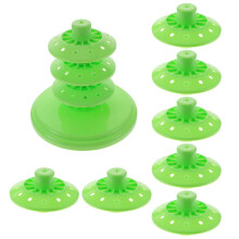 3Pcs Green PP Cake Holder Stand Decorative Lollipop Rack for Shops