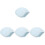 4Pcs Sky-Blue Orthodontic Retainer Case Compact Denture Storage Box 4