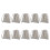 10pcs Silicone Cable Ties Heavy Duty Reusable Zip Ties Fixing Ring Cable Loop Self-Locking 8