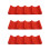 3Pcs Red Beverage Storage Organizer for Kitchen Fridge and Pantry 6