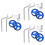 3 Sets Balance Child Secondary Wheel 6