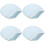 4Pcs Sky-Blue Orthodontic Retainer Case Compact Denture Storage Box 7