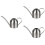 3Pcs Solid Stainless Steel Watering Kettle Silver for Plant Care 6