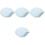 4Pcs Sky-Blue Orthodontic Retainer Case Compact Denture Storage Box 5