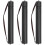 3Pcs Durable Plastic Poster Case Black for Scroll and Drawing Paper 4