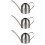 3Pcs Solid Stainless Steel Watering Kettle Silver for Plant Care 7