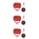3Sets Mini Basketbal Set, Compact En Draagbaar Kinderspeelgoed Bruin 8