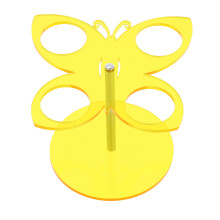 3Pcs Tabletop Golden Ice Cream Holder for Sushi Rolls and Cone Display