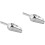 2Pcs Stainless Steel Ice Kitchen Scoop Silver Multi-Use 5