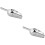 2Pcs Stainless Steel Ice Kitchen Scoop Silver Multi-Use 7