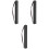 3Pcs Durable Plastic Poster Case Black for Scroll and Drawing Paper 3