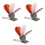 3Pcs Metal Spring Guitar Pick Clamp Multi Color Durable Strap Clip 3