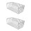 2Pcs Stainless Steel Roof Gutter Downspout Guards Silver Mesh Filter 4