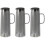 3Pcs Transparent Grey Water Pitcher with Filter Lid Tea Infuser Kettle 5