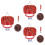 3Sets Mini Basketbal Set, Compact En Draagbaar Kinderspeelgoed Bruin 6