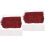 2Pcs Compact Dark Red Badminton Net with Durable Mesh for Outdoor Use 3